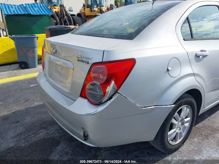 2012 Chevrolet Sonic 2Ls VIN: 1G1JA5SH8C4211325 Lot: 39672473