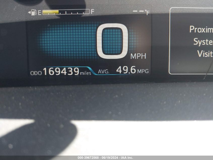 2016 Toyota Prius Two Eco VIN: JTDKARFU4G3018840 Lot: 39672568