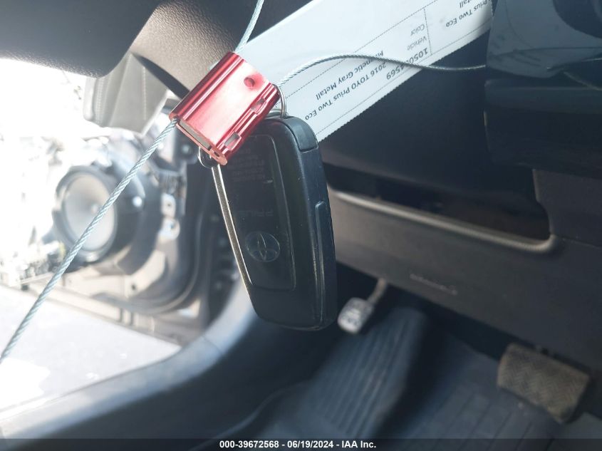 2016 Toyota Prius Two Eco VIN: JTDKARFU4G3018840 Lot: 39672568