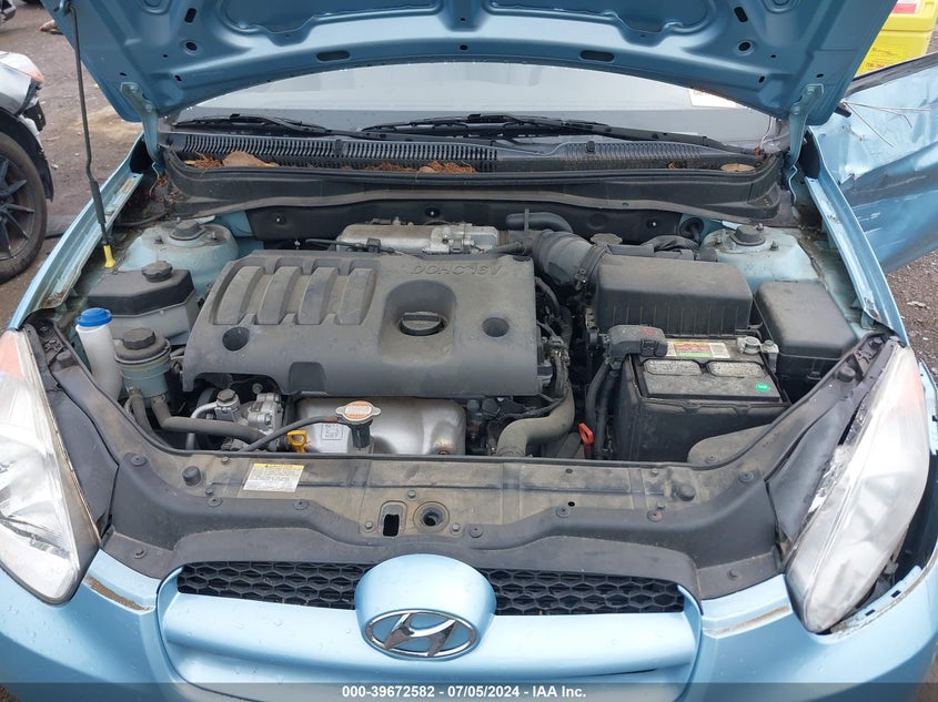 2010 Hyundai Accent Gs VIN: KMHCM3ACXAU170612 Lot: 39672582