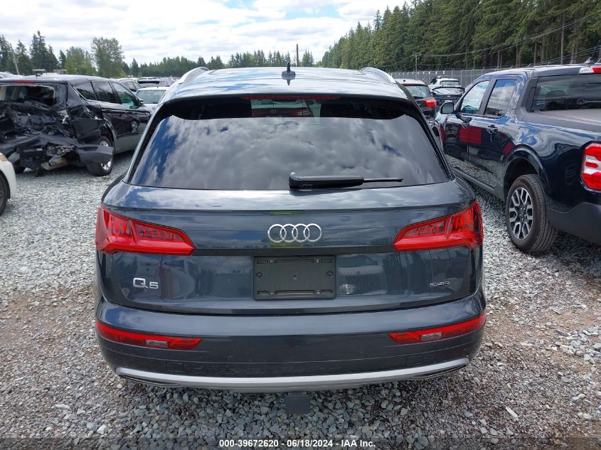 2019 Audi Q5 45 Premium VIN: WA1CNAFY4K2125201 Lot: 39672620