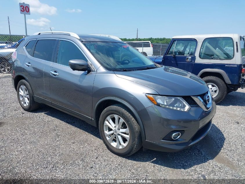 2016 Nissan Rogue Sv VIN: KNMAT2MV7GP608399 Lot: 39672639