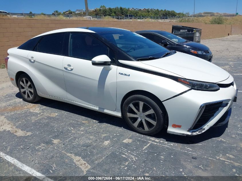 2017 Toyota Mirai VIN: JTDBVRBD6HA001075 Lot: 39672684