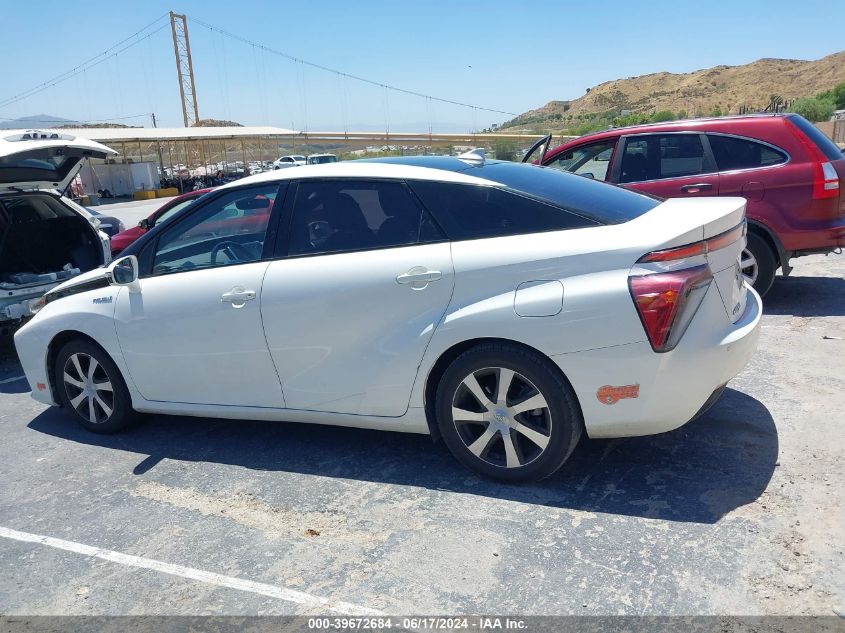 2017 Toyota Mirai VIN: JTDBVRBD6HA001075 Lot: 39672684