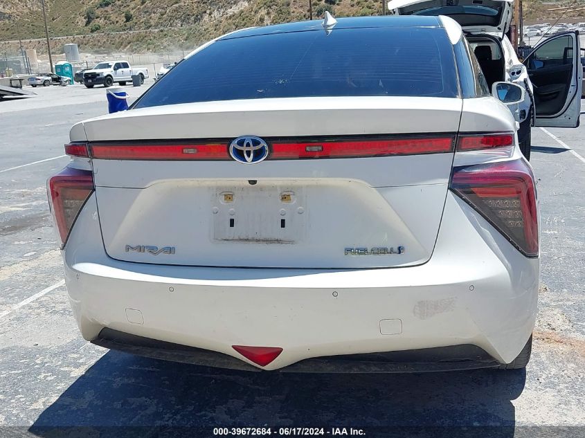 2017 Toyota Mirai VIN: JTDBVRBD6HA001075 Lot: 39672684