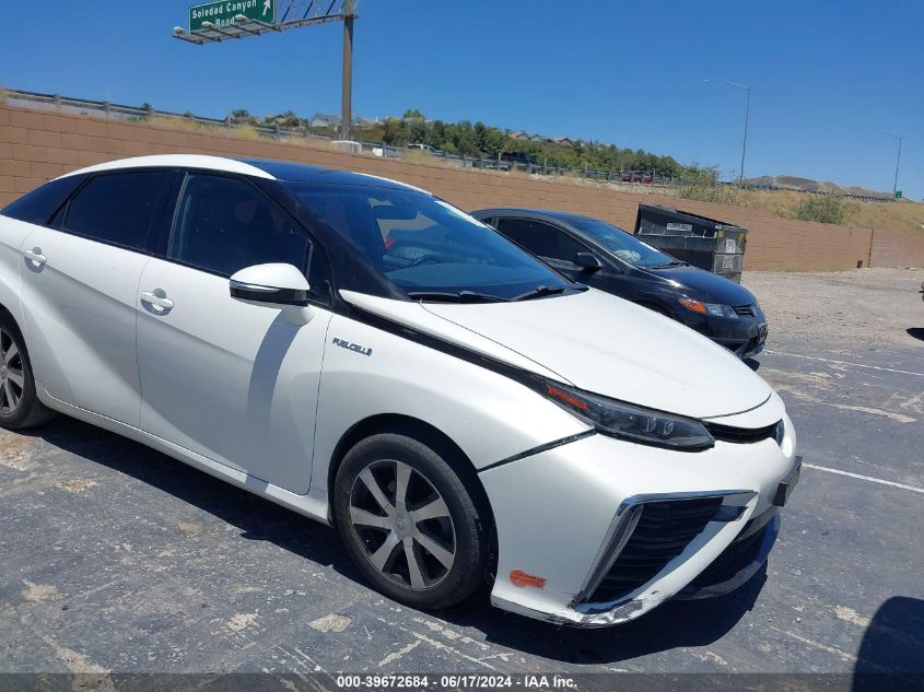 2017 Toyota Mirai VIN: JTDBVRBD6HA001075 Lot: 39672684