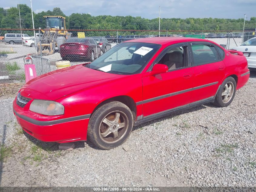 2001 Chevrolet Impala VIN: 2G1WF52E319303398 Lot: 39672695