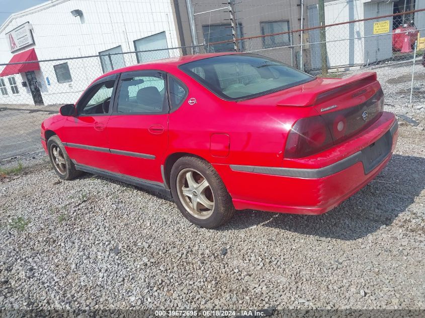 2001 Chevrolet Impala VIN: 2G1WF52E319303398 Lot: 39672695