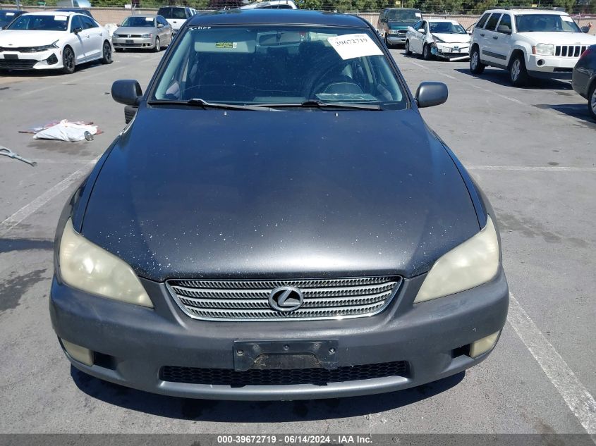 2001 Lexus Is 300 VIN: JTHBD182810032865 Lot: 39672719