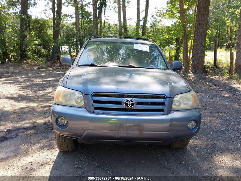 2005 Toyota Highlander VIN: JTEGD21A050117280 Lot: 39672731