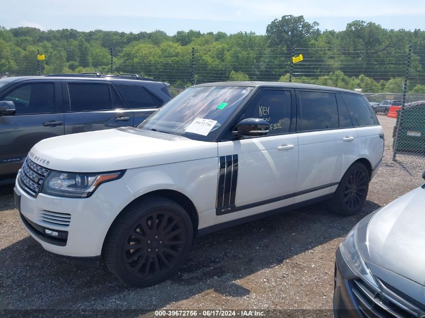 2016 Land Rover Range Rover 5.0L V8 Supercharged VIN: SALGS3EF0GA251573 Lot: 39672756