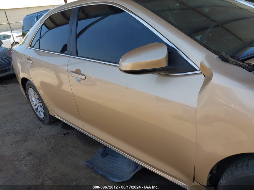 2012 Toyota Camry Le VIN: 4T1BF1FK3CU002324 Lot: 39672812