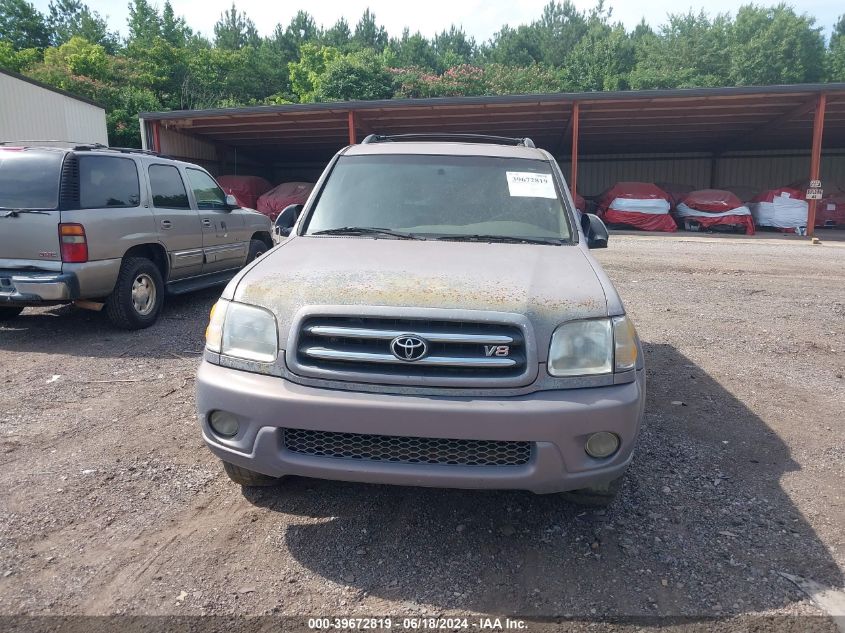 2002 Toyota Sequoia Limited V8 VIN: 5TDZT38A22S083363 Lot: 39672819