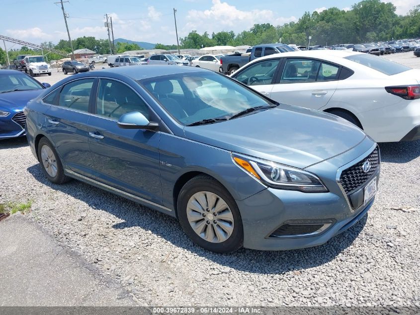 2016 Hyundai Sonata Hybrid Se VIN: KMHE24L1XGA038363 Lot: 39672839