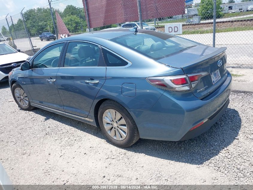 2016 Hyundai Sonata Hybrid Se VIN: KMHE24L1XGA038363 Lot: 39672839