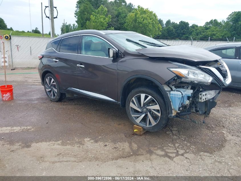 2017 Nissan Murano Platinum VIN: 5N1AZ2MHXHN101336 Lot: 39672896