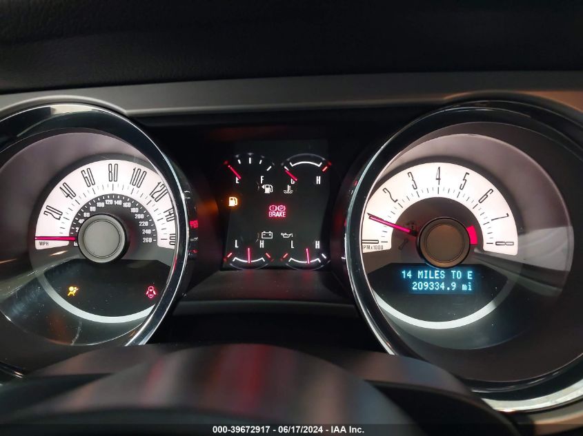 2012 Ford Mustang V6 Premium VIN: 1ZVBP8AM4C5245571 Lot: 39672917