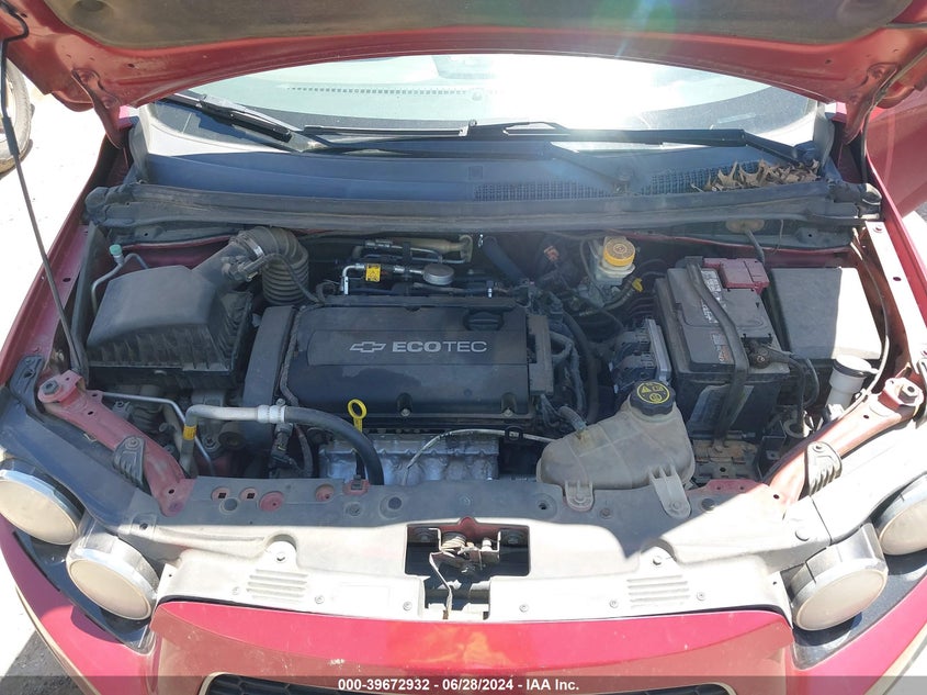 2012 Chevrolet Sonic Lt VIN: 1G1JC5SH9C4210274 Lot: 39672932