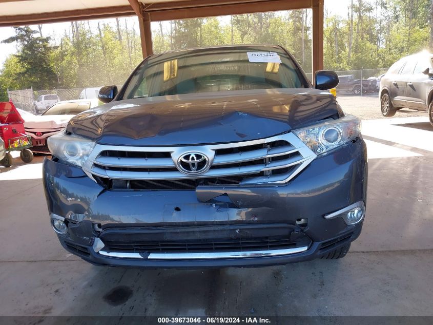 2013 Toyota Highlander Plus/Se VIN: 5TDBK3EH4DS265767 Lot: 39673046