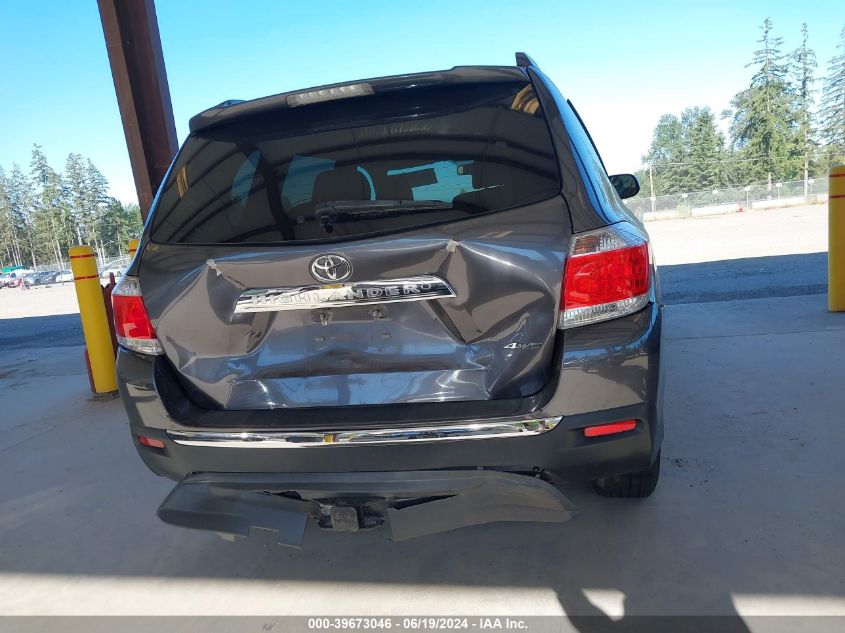 2013 Toyota Highlander Plus/Se VIN: 5TDBK3EH4DS265767 Lot: 39673046