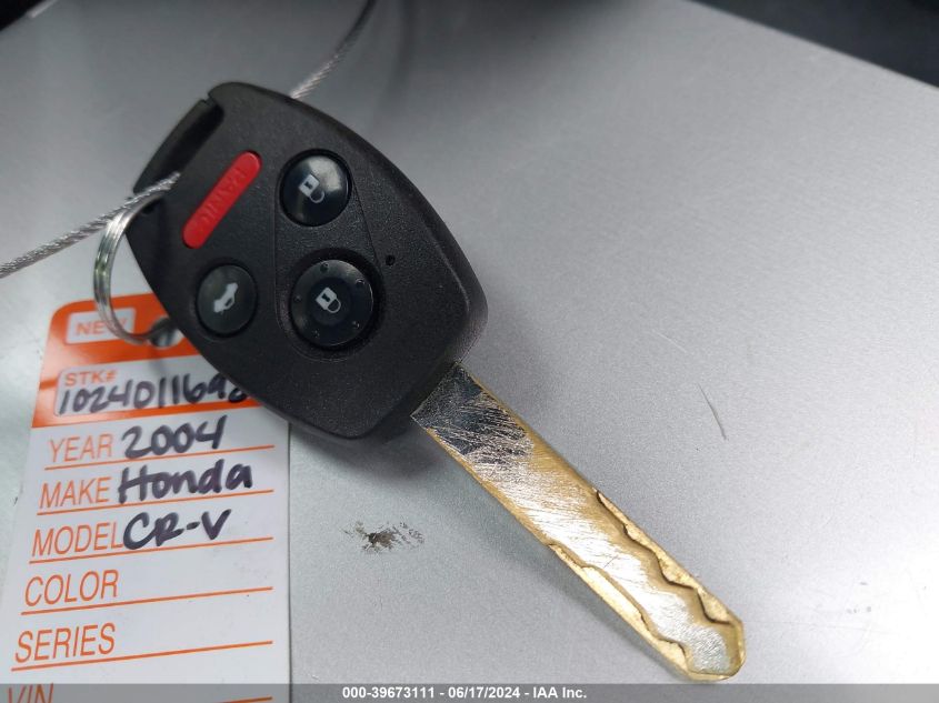 2004 Honda Cr-V Ex VIN: JHLRD78864C031694 Lot: 39673111