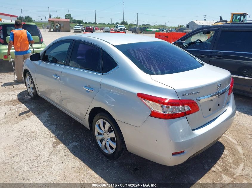 2013 Nissan Sentra Sv VIN: 1N4AB7AP8DN907371 Lot: 39673116