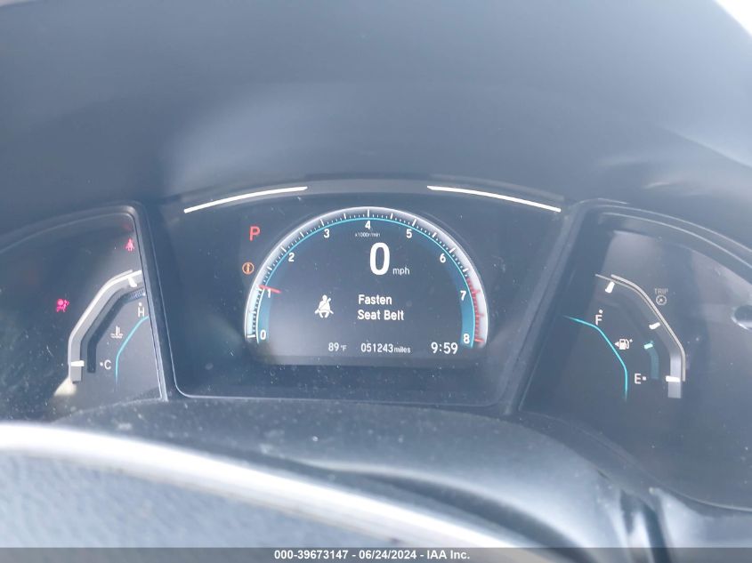 2020 Honda Civic Lx VIN: 19XFC2F62LE202214 Lot: 39673147