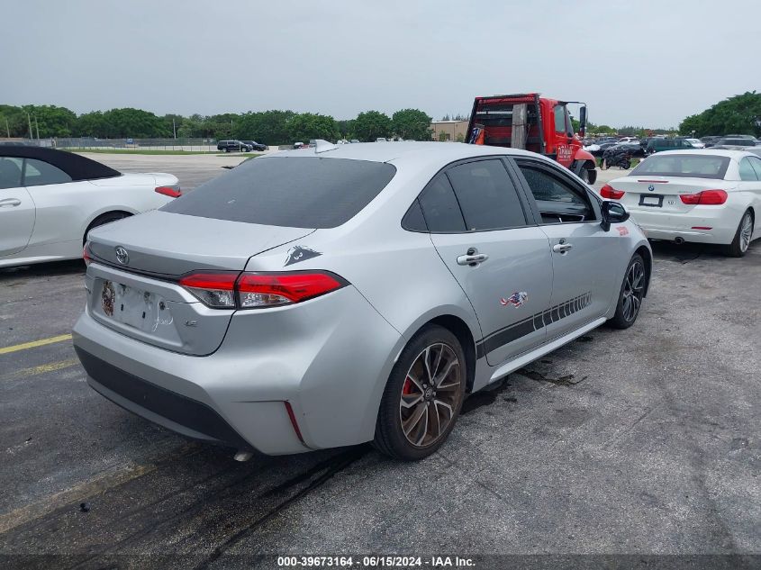 2020 Toyota Corolla Le VIN: JTDEPRAE0LJ024684 Lot: 39673164