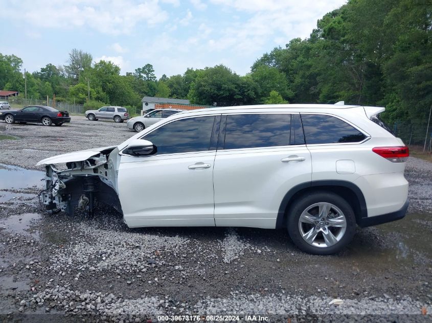 2018 Toyota Highlander Limited/Ltd Platinum VIN: 5TDYZRFH3JS259249 Lot: 39673176