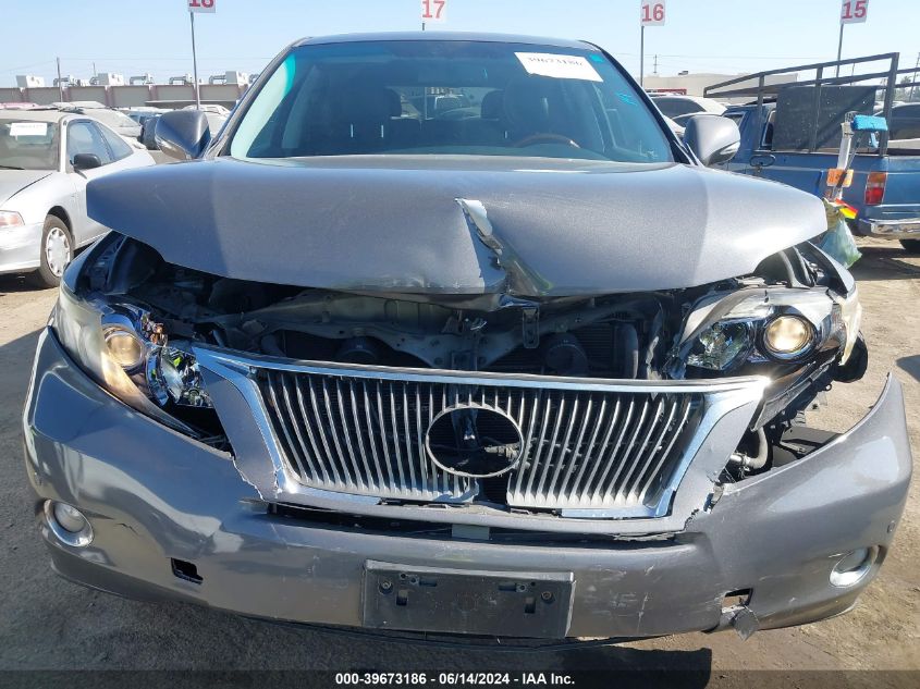 2012 Lexus Rx 450H VIN: JTJZB1BA4C2006337 Lot: 39673186