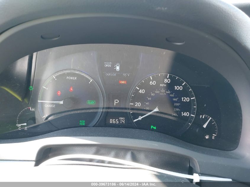 2012 Lexus Rx 450H VIN: JTJZB1BA4C2006337 Lot: 39673186