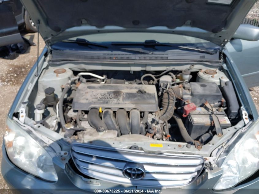 2003 Toyota Corolla Le VIN: 2T1BR32E43C090756 Lot: 39673225