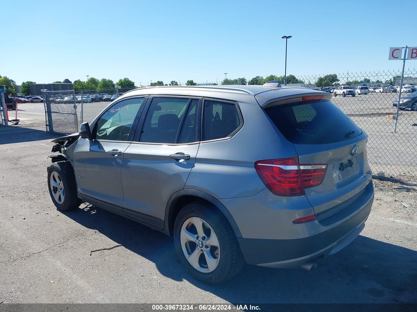 2012 BMW X3 xDrive28I VIN: 5UXWX5C59CL724295 Lot: 39673234