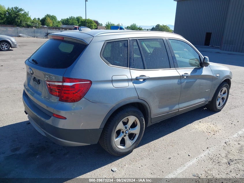 2012 BMW X3 xDrive28I VIN: 5UXWX5C59CL724295 Lot: 39673234