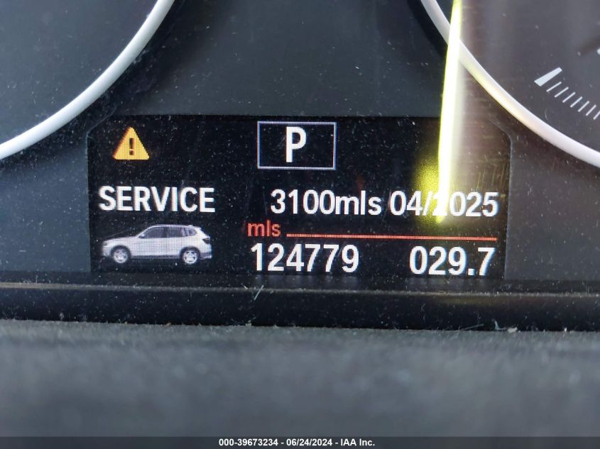 2012 BMW X3 xDrive28I VIN: 5UXWX5C59CL724295 Lot: 39673234