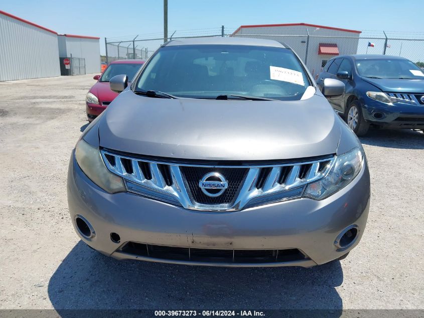 2009 Nissan Murano S VIN: JN8AZ18U99W105528 Lot: 39673273