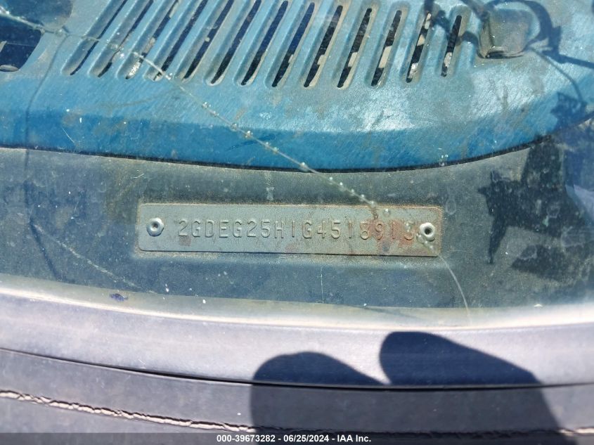 1986 GMC Rally Wagon / Van G2500 VIN: 2GDEG25H1G4518915 Lot: 39673282