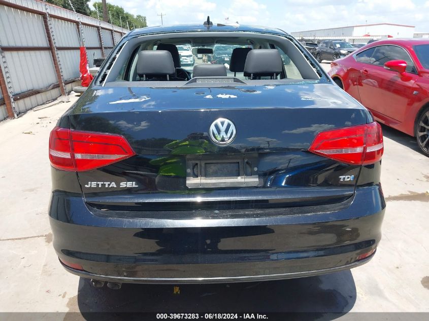 2015 Volkswagen Jetta 2.0L Tdi Sel VIN: 3VWLA7AJ7FM241020 Lot: 39673283