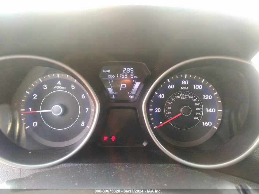 2013 Hyundai Elantra Limited VIN: 5NPDH4AE2DH292173 Lot: 39673328