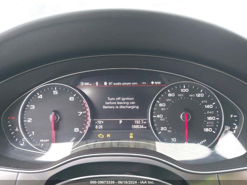 2016 Audi A6 3.0T Premium Plus VIN: WAUFGAFC8GN001940 Lot: 39673339