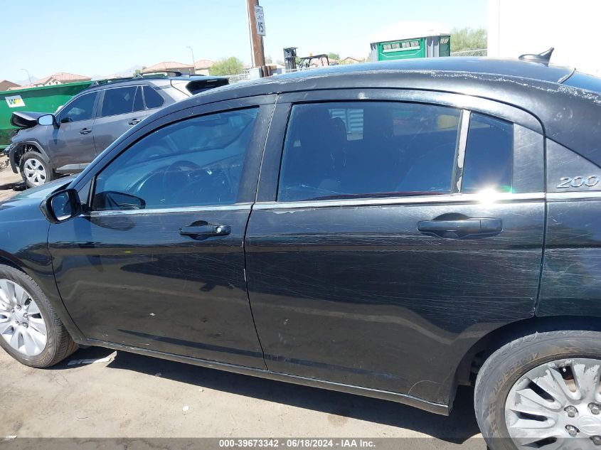 2014 Chrysler 200 Lx VIN: 1C3CCBAG0EN101372 Lot: 39673342