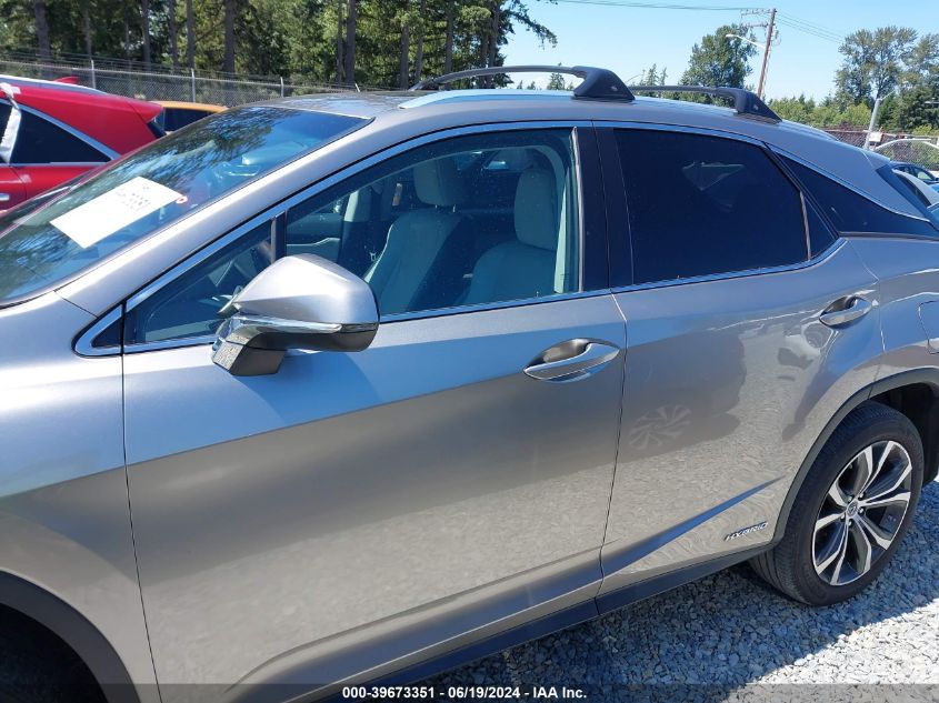 2018 Lexus Rx 450H VIN: 2T2BGMCA3JC021931 Lot: 39673351