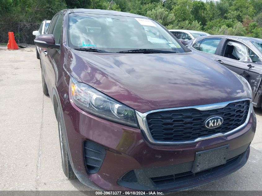 2019 Kia Sorento 2.4L Lx VIN: 5XYPGDA39KG506756 Lot: 39673377