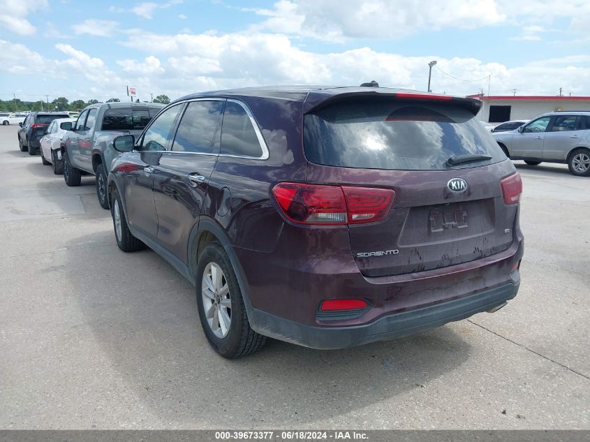 2019 Kia Sorento 2.4L Lx VIN: 5XYPGDA39KG506756 Lot: 39673377