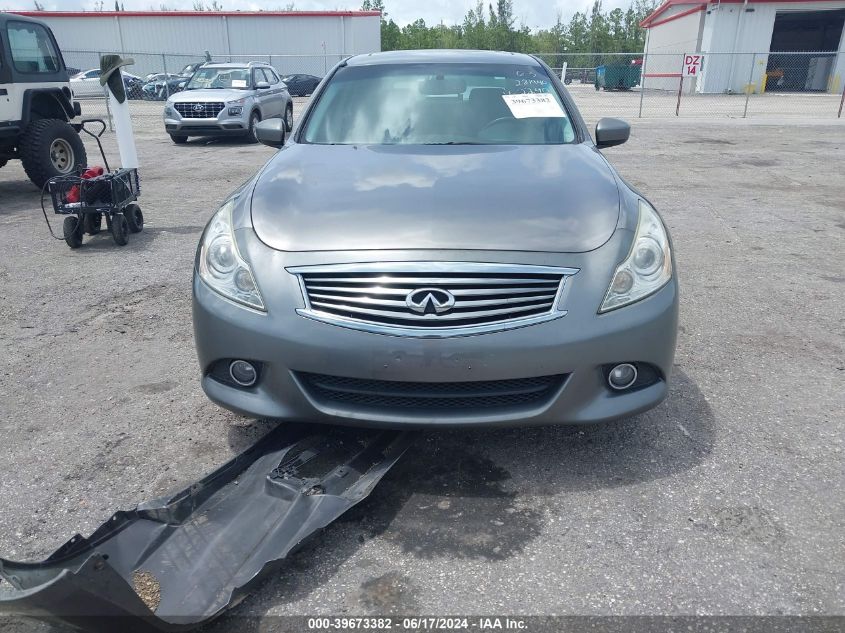 2012 Infiniti G25 Journey VIN: JN1DV6AP0CM812240 Lot: 39673382