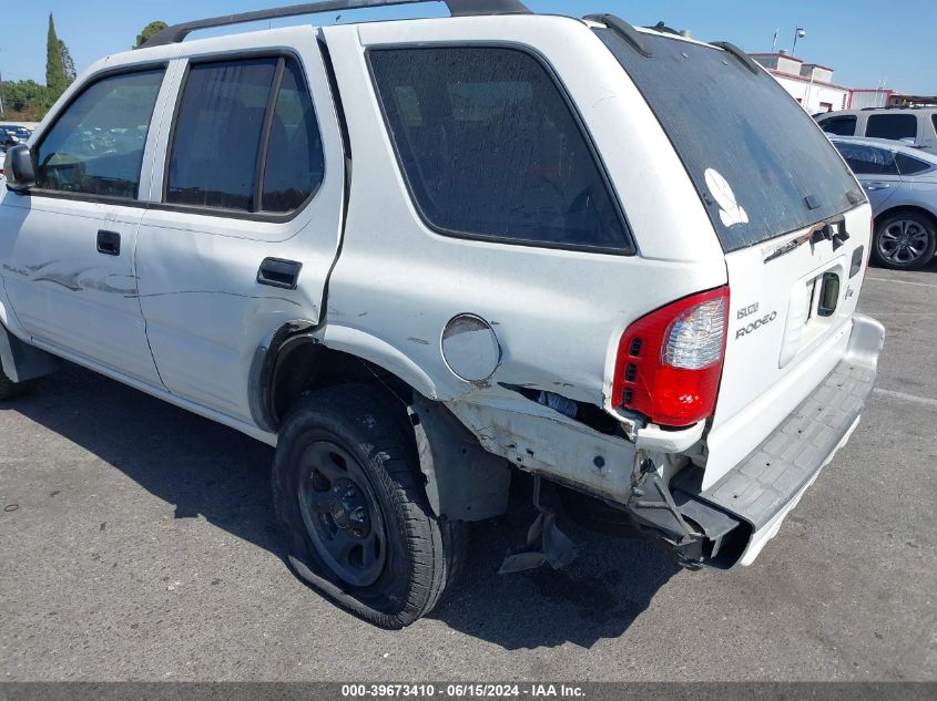 2003 Isuzu Rodeo S 3.2L V6 VIN: 4S2CK58W134300113 Lot: 39673410