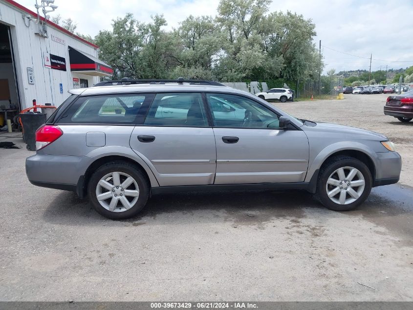2009 Subaru Outback 2.5I VIN: 4S4BP61C097313484 Lot: 39673429