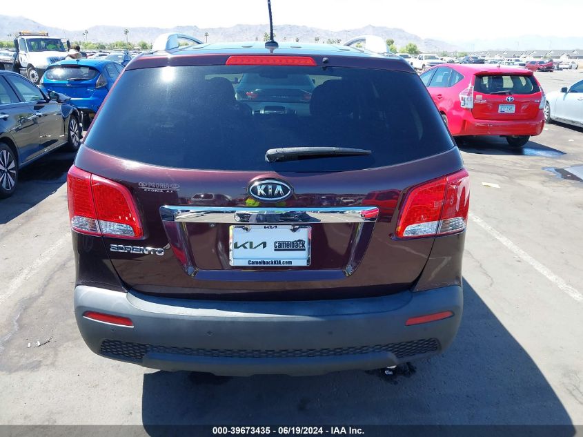 2013 Kia Sorento Lx VIN: 5XYKT3A6XDG396555 Lot: 39673435