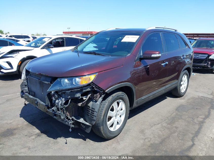 2013 Kia Sorento Lx VIN: 5XYKT3A6XDG396555 Lot: 39673435