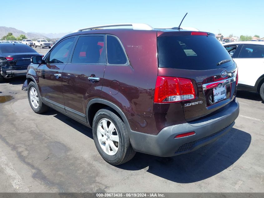 2013 Kia Sorento Lx VIN: 5XYKT3A6XDG396555 Lot: 39673435